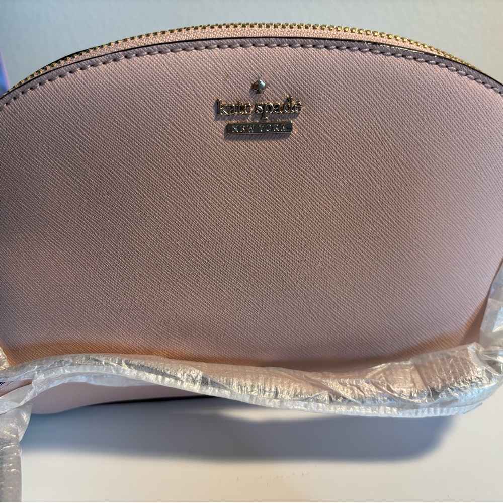 Kate Spade Pink Crossbody Bag with Gold Accents
